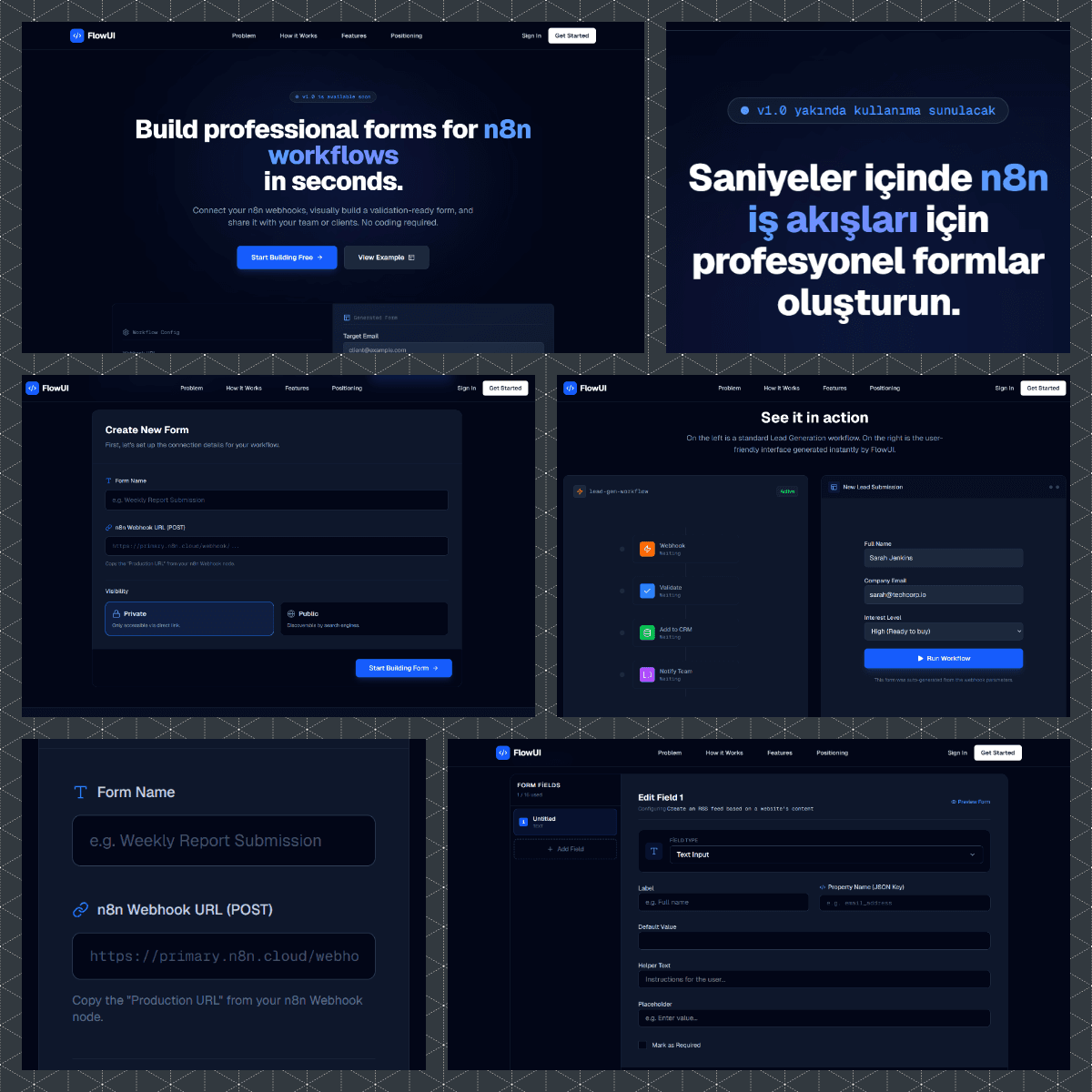 FlowUI - n8n Workflow UI Oluşturucu