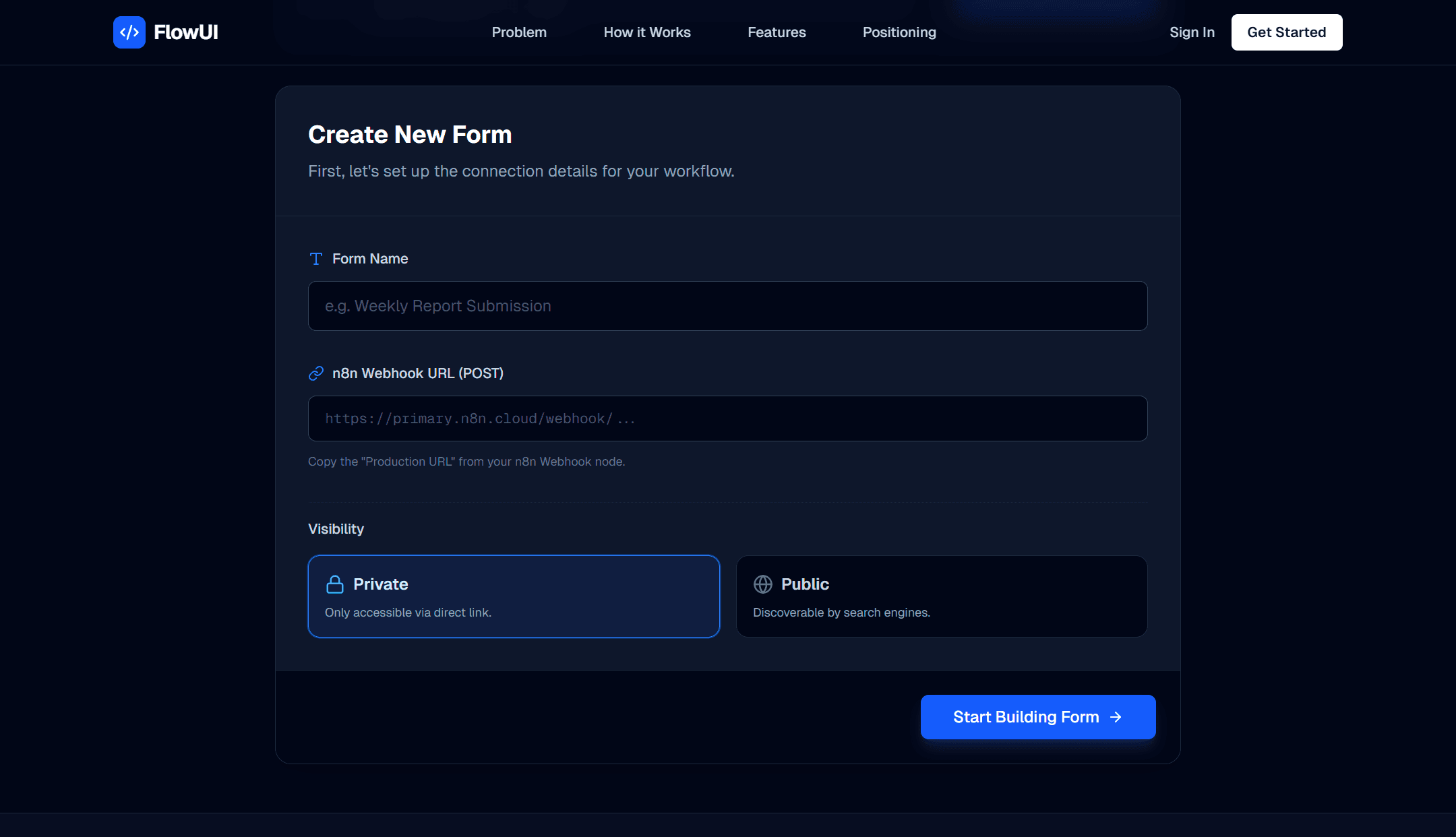 FlowUI - n8n Workflow UI Generator gallery