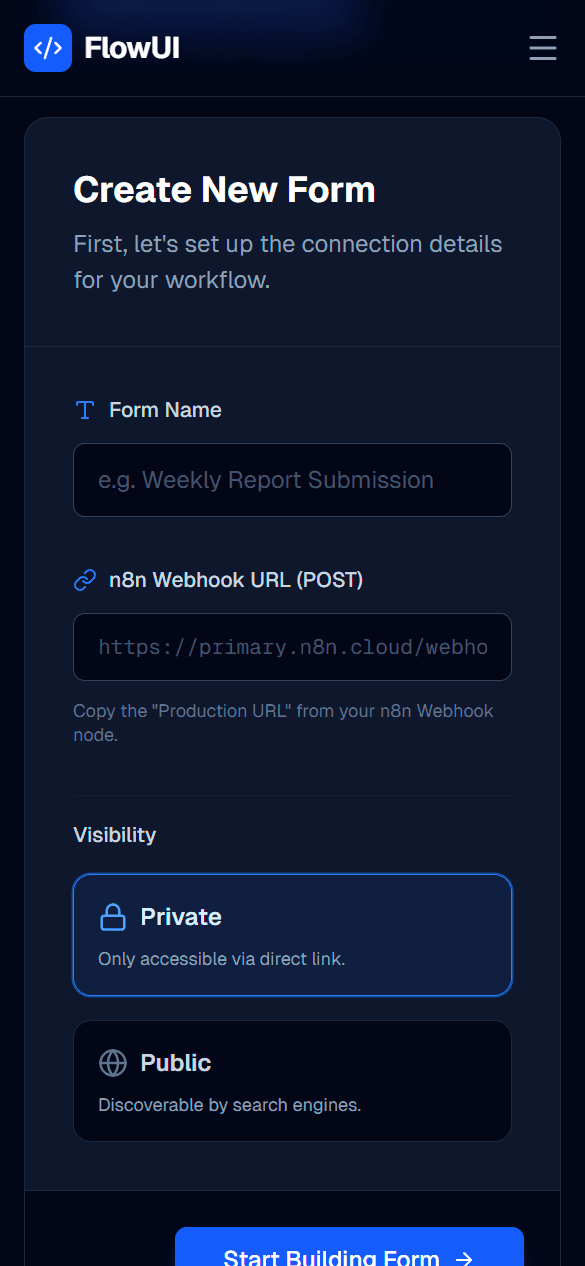 FlowUI - n8n Workflow UI Generator gallery