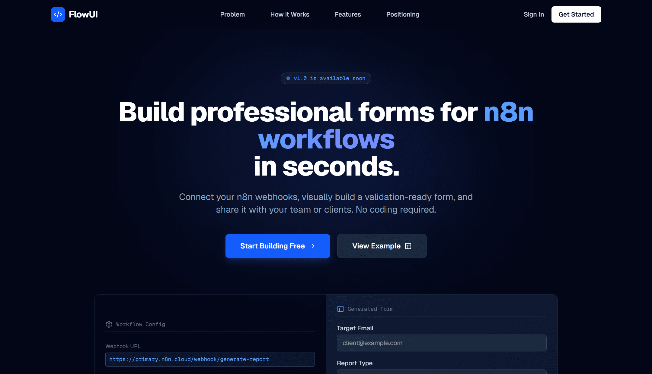 FlowUI - n8n Workflow UI Generator gallery
