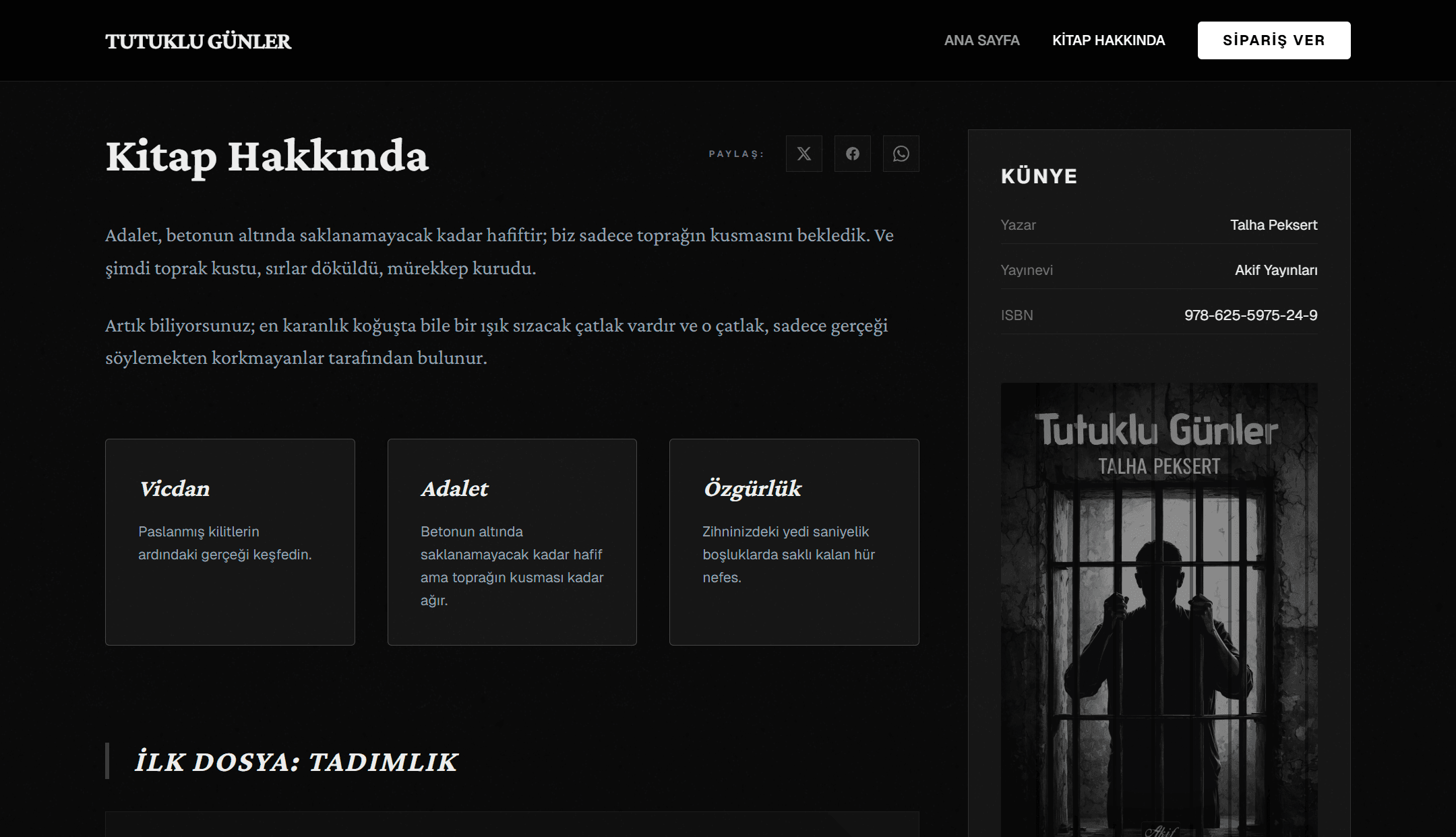 Tutuklu Günler - Prison-Themed Book gallery